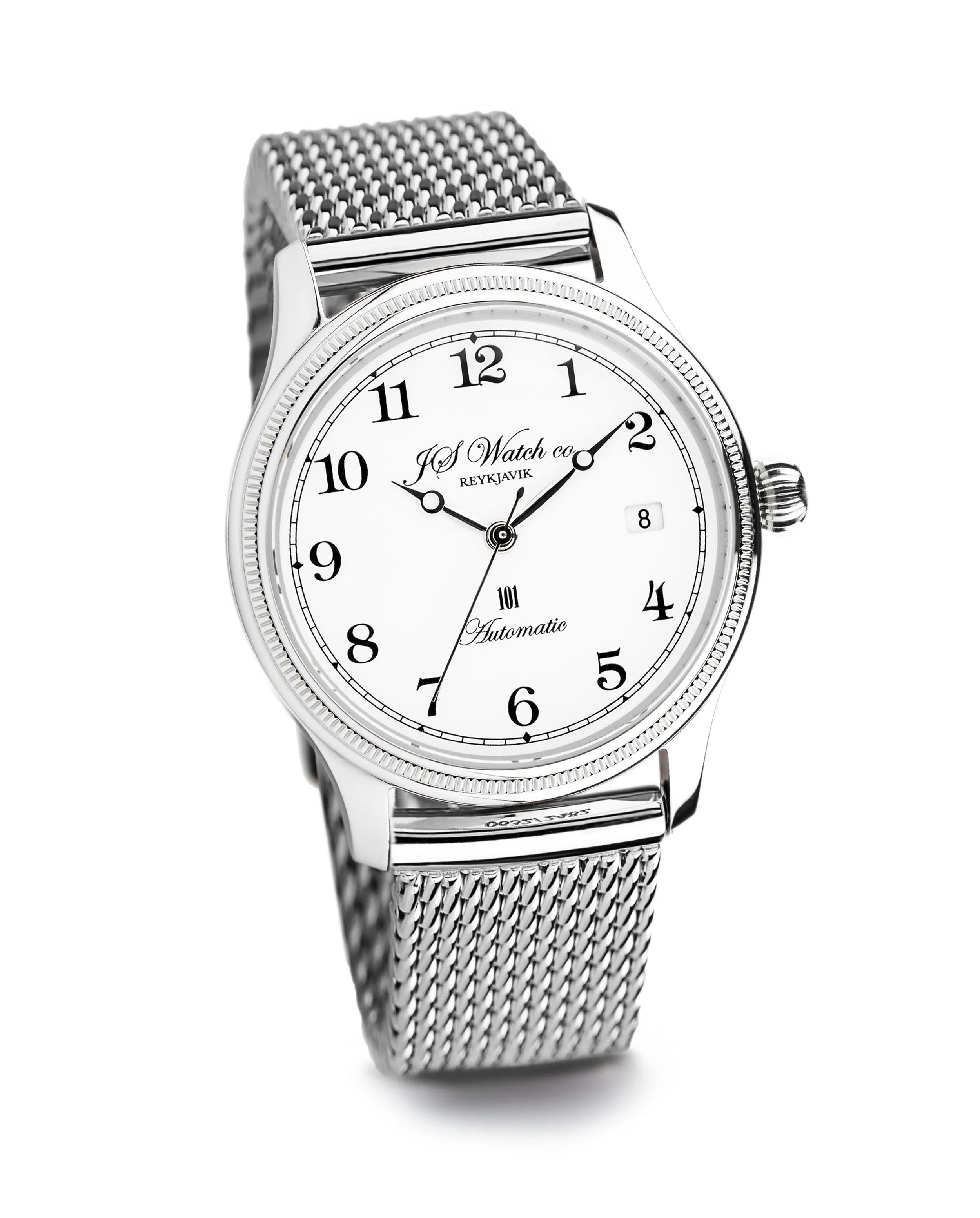 JS Watch Company Reykjavik — 101 38mm White Arabic